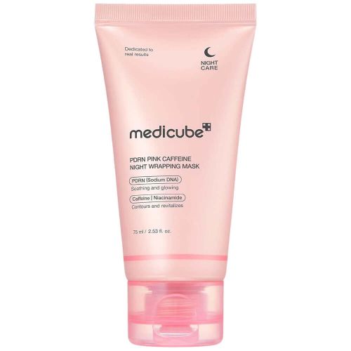 Ночная маска-пленка с ПДРН и кофеином Medicube PDRN Pink Caffeine Night Wrapping Mask 75мл
