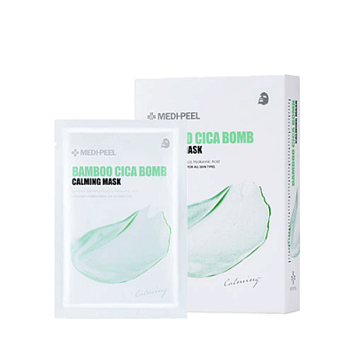 Medi-Peel Bamboo Cica Bomb Calming Mask Успокаивающая маска с центеллой и бамбуком 25мл