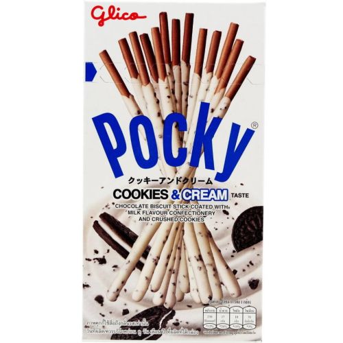 Glico Pocky Песочные палочки со вкусом печенья "ОРЕО" в белом шоколаде 45г
