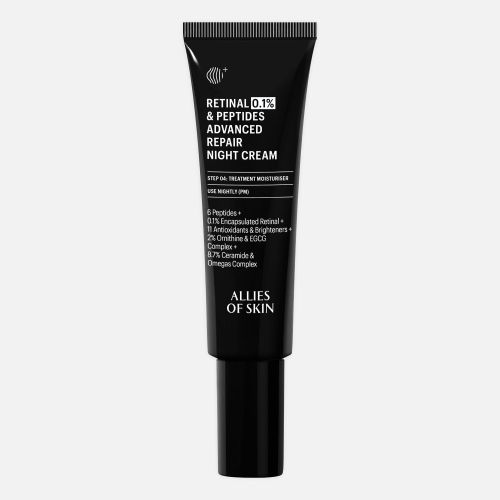 Ночной пептидный крем с 0,1% ретиналем Allies of Skin Retinal & Peptides Advanced Repair Night Cream