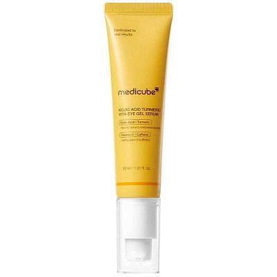 Осветляющая гелевая сыворотка для век Medicube Kojic Acid Turmeric Vita Eye Gel Serum 30мл