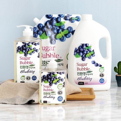 CJ Lion Sugar Bubble Экологичное средство для мытья посуды Черника 1130мл фото 2