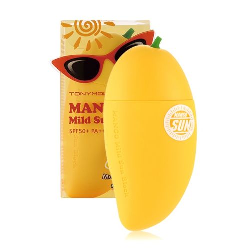 Tony Moly Magic Food Mango Mild Sun Block Солнцезащитный крем с манго SPF50+PA+++ 45г