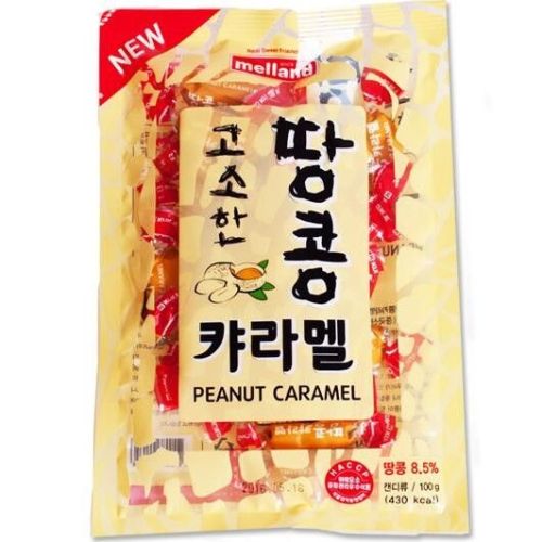 Melland Peanut Caramel Candy Карамель со вкусом арахиса 100г