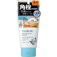 BCL Tsururi White Glay Paste Пенка-скраб для глубокого очищения кожи с белой глиной 120г