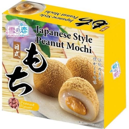 Daifuku Yuki & Love Japanese Style Peanut Mochi Рисовые пирожные моти с арахисом 140г