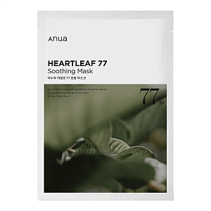 Anua Heartleaf 77% Soothing Sheet Mask Успокаивающая тканевая маска на основе хауттюйнии 25 мл