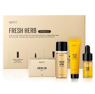 Nacific Fresh Herb Origin Kit Набор миниатюр с календулой для проблемной кожи