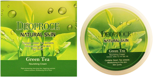 Deoproce Natural Skin Green Tea Nourishing Cream Крем для лица и тела с экстрактом зеленого чая 100г