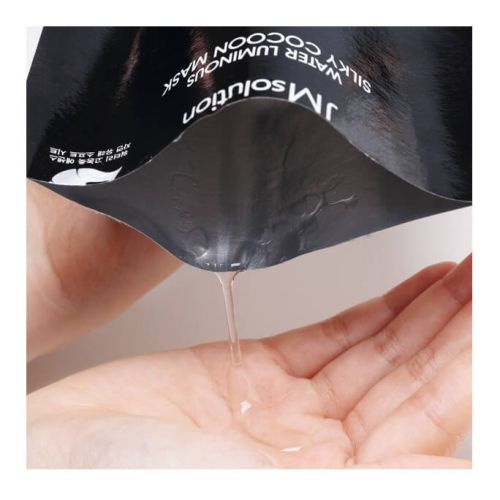 JMSolution Water Luminous Silky Cocoon Mask Black Маска для упругости кожи с протеинами шелка 35мл фото 2