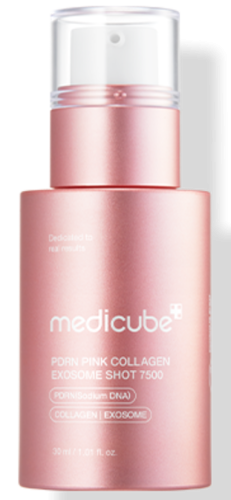 Интенсивная омолаживающая ампула с микроиглами Medicube PDRN Pink Collagen Exosome Shot 7500 30мл