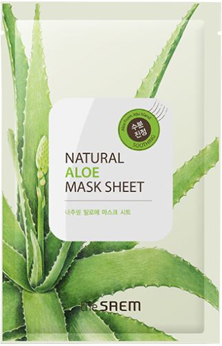 The Saem Natural Aloe Mask Sheet Тканевая маска с экстрактом алое вера 20мл