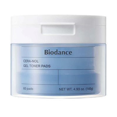 Восстанавливающие гелевые тонер-пэды для лица с керамидами Biodance Cera-nol Gel Toner Pads 60шт