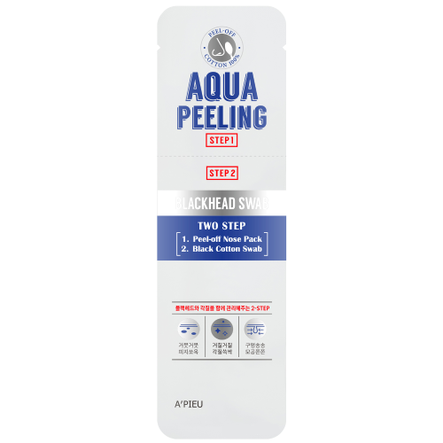 A'pieu Aqua Peeling BlackHead Swab Two Step Двухшаговый набор для удаления черных точек 2,5+3мл