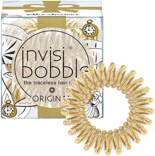 Invisibobble ORIGINAL Golden Adventure Резинка-браслет для волос (сияющий золотой) 3шт