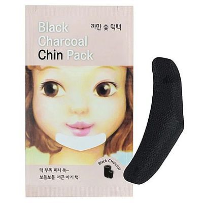 Etude House Black Charcoal Chin Pack Очищающая полоска для подбородка
