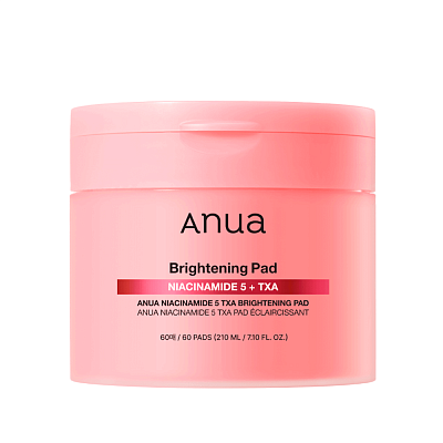 Пэды с 5% ниацинамидом и транексамовой кислотой Anua Niacinamide 5 TXA Brightening Pad 60шт
