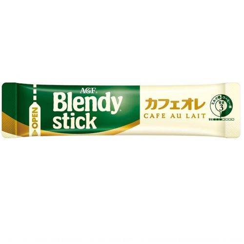 AGF Blendy Stick Coffee - Cafe Au Lait Растворимый кофе 3-в-1 с мягким вкусом 12г