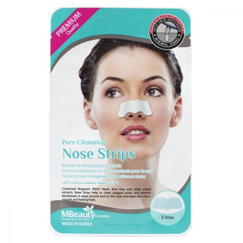 MBeauty Pore Cleansing Nose Strips Маски-полоски для очищения пор в области носа 3шт