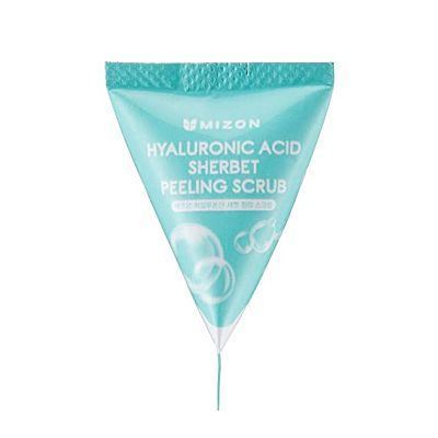 Mizon Hyaluronic Acid Sherbet Peeling Scrub Гиалуроновый скраб в пирамидках 7г