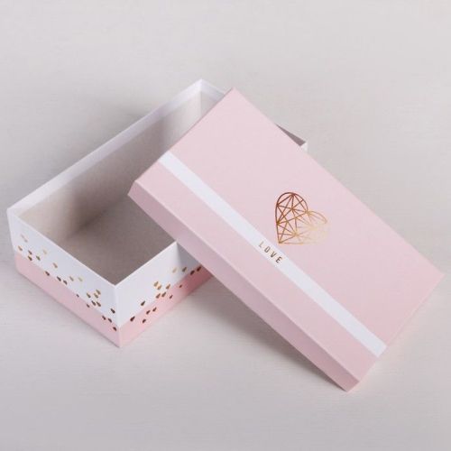 Подарочная коробка "Нежно-розовая" 20 х 12.5 х 7.5 см