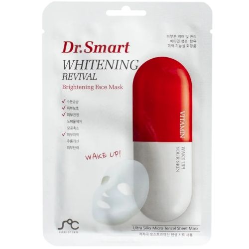 Dr.Smart Whitening Revival Тканевая маска для лица от пигментации с витаминным комплексом 1шт