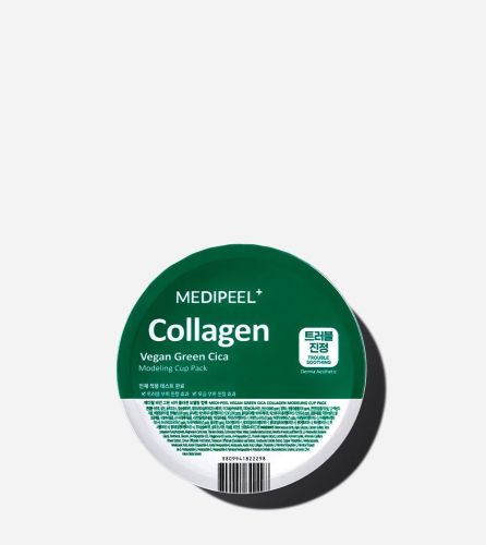 Успокаивающая альгинатная маска Medi-Peel Vegan Green Cica Collagen Modeling Pack 28г УЦЕНКА