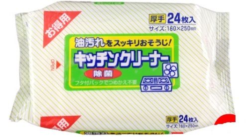 Showa Siko Kitchen cleaner Влажные салфетки для удаления жировых загрязнений на кухне 24шт