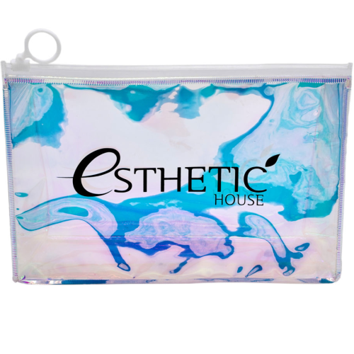 Esthetic House Holographic Cosmetic Bag Прозрачная голографическая косметичка-хамелеон 24х15х7см
