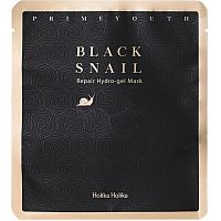 Holika Holika Prime Youth Black Snail Гидрогелевая маска с экстрактом муцина черной улитки 1шт