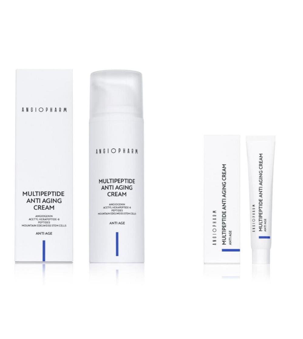 Мультипептидный омолаживающий крем Ангиофарм Multipeptide Antiaging Cream