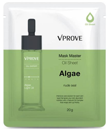 VProve Mask Master Oil Sheet Algae Маска на масляной основе с водорослями, увлажняющая 20г