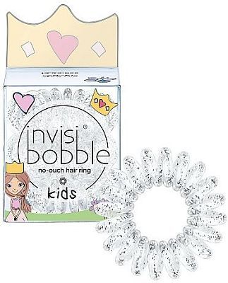Invisibobble KIDS princess sparkle Резинка для волос (прозрачная с блёстками) 3шт