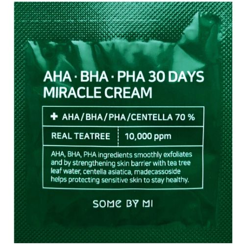 Some By Mi AHA-BHA-PHA 30 Days Miracle Cream Крем для лица с кислотами (тестер) 1.2г