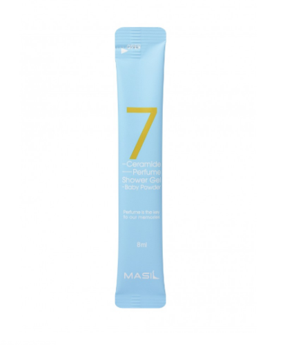 Гель для душа с керамидами (Пудровый аромат) Masil 7 Ceramide Perfume Shower Gel Baby Powder 8мл