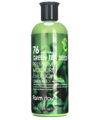 Farmstay Green Tea Seed Premium Moisture Emulsion Эмульсия увлажняющая с семенами зеленого чая 350мл