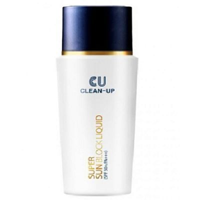 CUSKIN Clean-Up Super Sun Screen Лёгкая солнцезащитная эмульсия SPF 50+ PA+++ 50мл УЦЕНКА