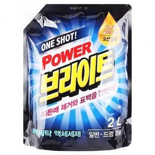 Mukunghwa One shot! Power Bright Liquid Detergent Жидкое средство для стирки с ферментами 2л