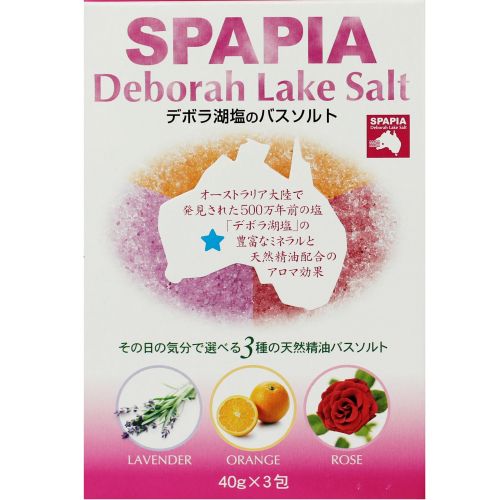 Fuso Kagaku Spapia Соль для ванны со спа-эффектом (лаванда, апельсин, роза) 40г*3шт