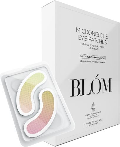 Blom Microneedle Eye Patches Увлажняющие микроигольные патчи 4пары