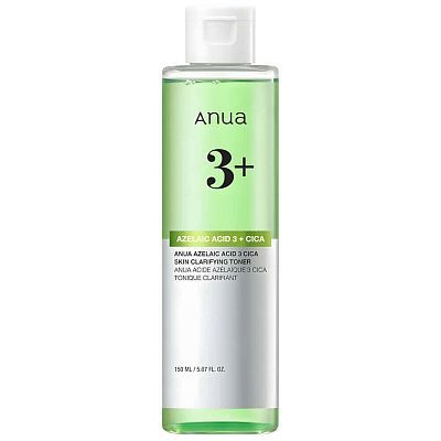 Успокаивающий тонер с 3% азелаиновой кислотой Anua Azelaic 3 Cica Skin Clarifying Toner 250мл
