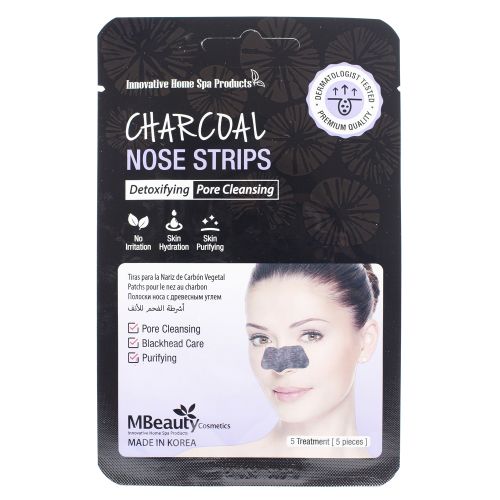 MBeauty Charcoal Nose Stripce Маски-полоски с древесным углем для очищения пор 5шт