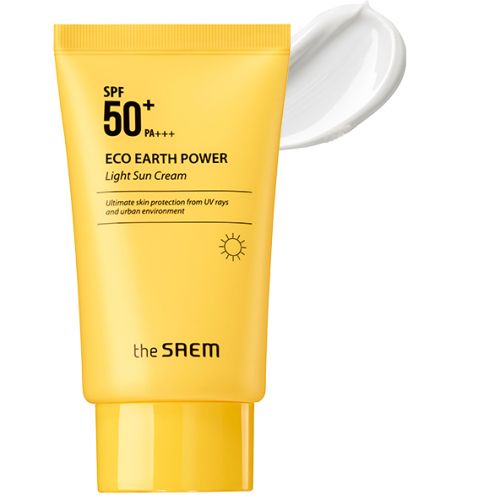 The Saem Eco Earth Power Light Sun Cream Легкий солнцезащитный крем SPF50+/PA+++ 50г