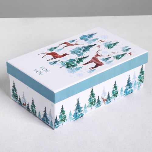 Подарочная коробка "Новогодняя" 18 × 11 × 6,5 см