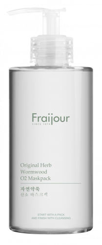 Fraijour Original Herb Wormwood O2 Maskpack Кислородная маска с AHA/BHA кислотами 300мл