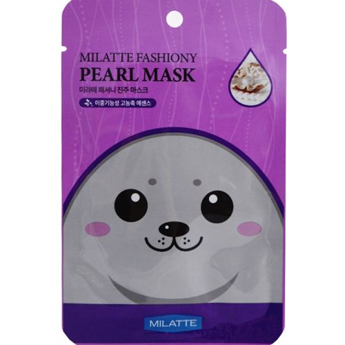 Milatte Fashiony Pearl Mask Sheet Маска тканевая с экстрактом жемчуга 21г