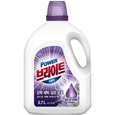 Mukunghwa Bright Liquid Detergent Lavender Гель для стирки с ферментами и содой 3.7 л