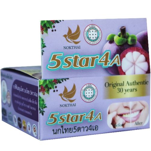 5 Star Cosmetic 5Star4A Травяная отбеливающая зубная паста c экстрактом мангостина 25г