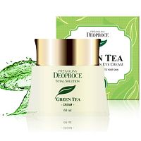 Deoproce Premium Green Tea Total Solution Cream Премиум-крем для лица с зеленым чаем 60мл