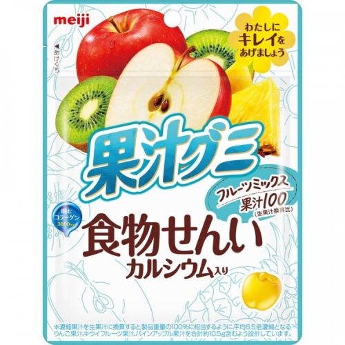 Meiji Juice Gummi Мармелад с фруктовым ассорти 68г